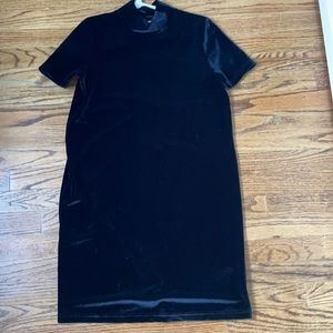 Black velvet dress - madewell